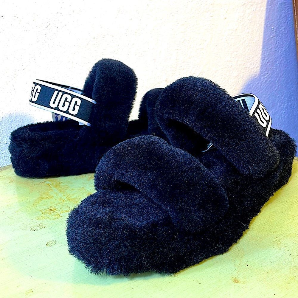 UGG • Size 9 • black slipper sandal slippers - Picture 4 of 5